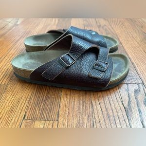 Birkenstock Zurich, Brown Grain Leather, 38EU 7-7.5US